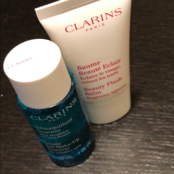 Clarins set eye make up remover set flash balm x2 - Picture 3 of 3